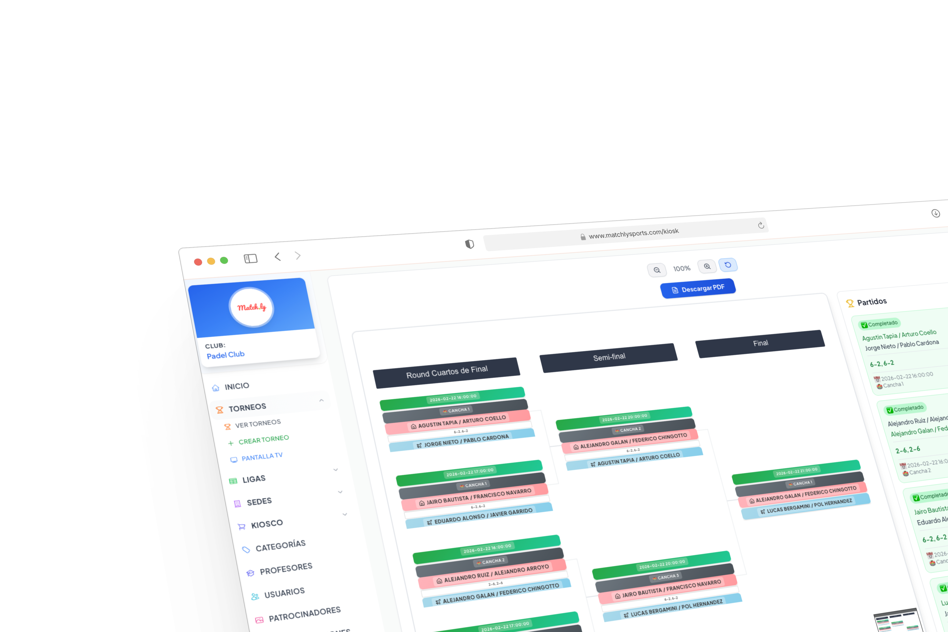 Cuadros automáticos Matchly